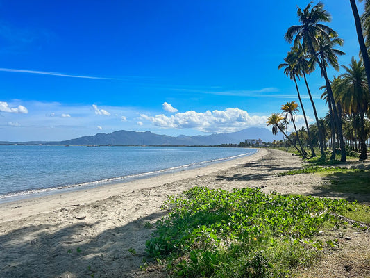 Wailoaloa Beach on Viti Levu, Fiji, photographed in 2023