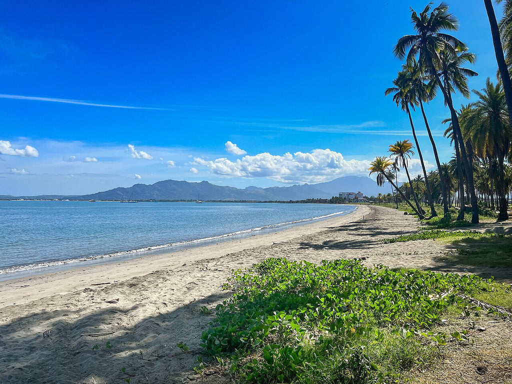 Wailoaloa Beach on Viti Levu, Fiji, photographed in 2023