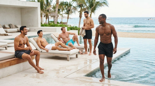 Solid-Color Swim Trunks for Men in Quick-Dry Styles