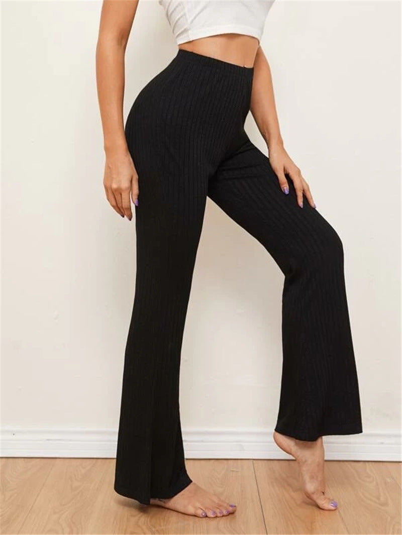 High-Waisted Yoga Pants with Draped Design for Women
